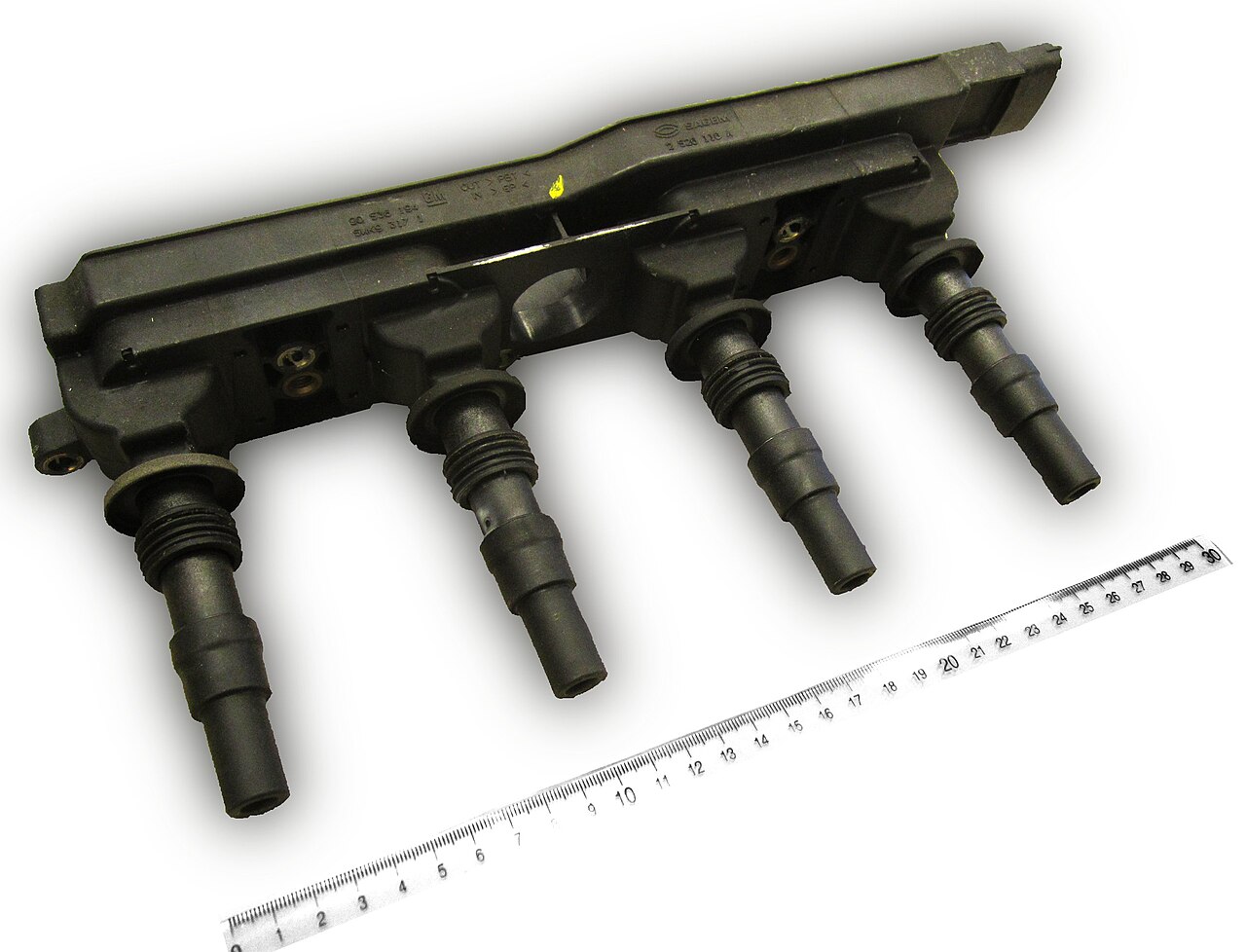 A modern coil-on-plug ignition coil